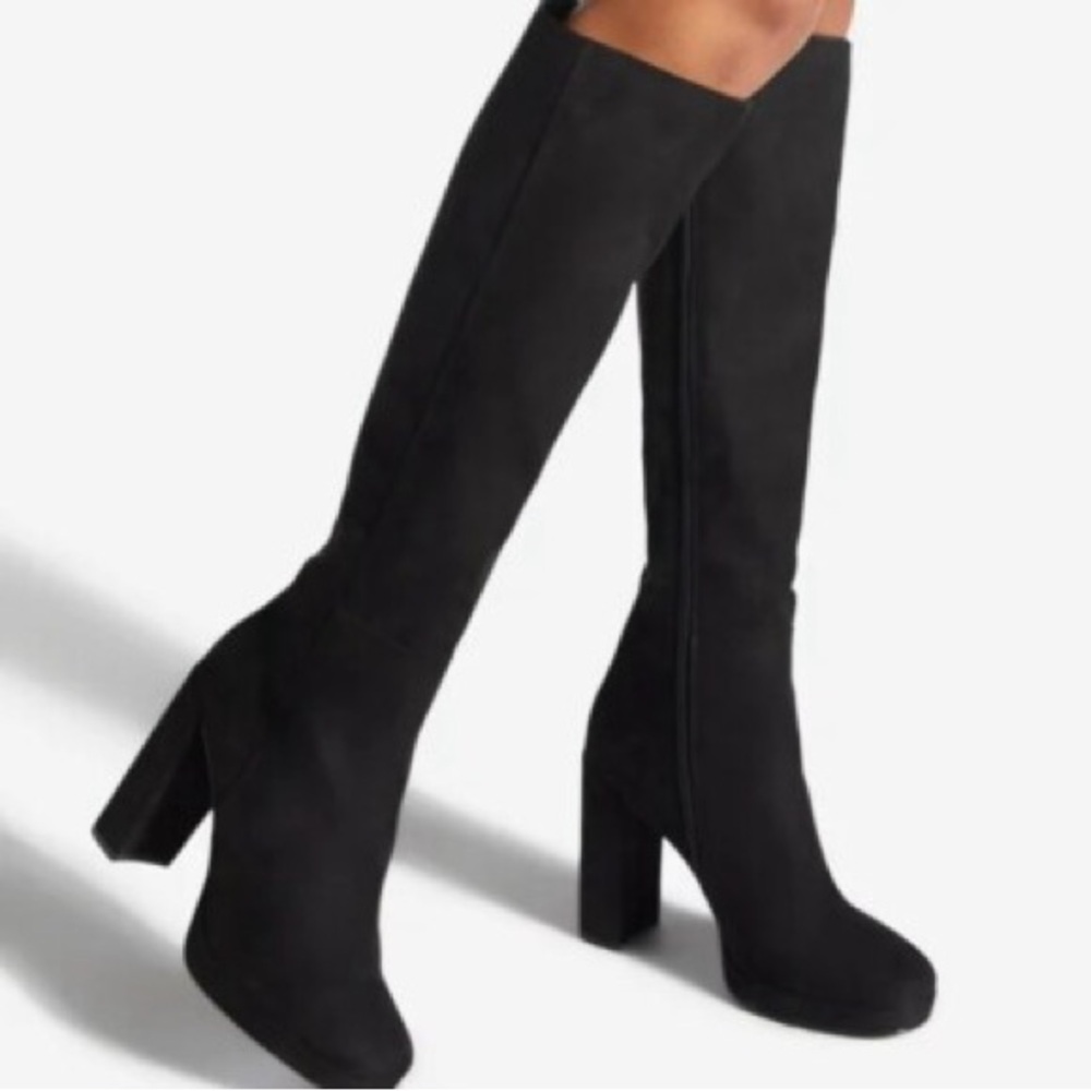 NIB! JustFab Emmaline Platform Boots (Black)